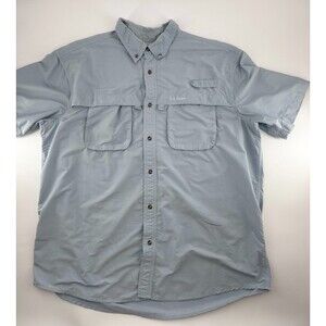 LL Bean Tropic wear Mens Size XL Vented Fishing Short Sleeve UPF 50+ Shirt